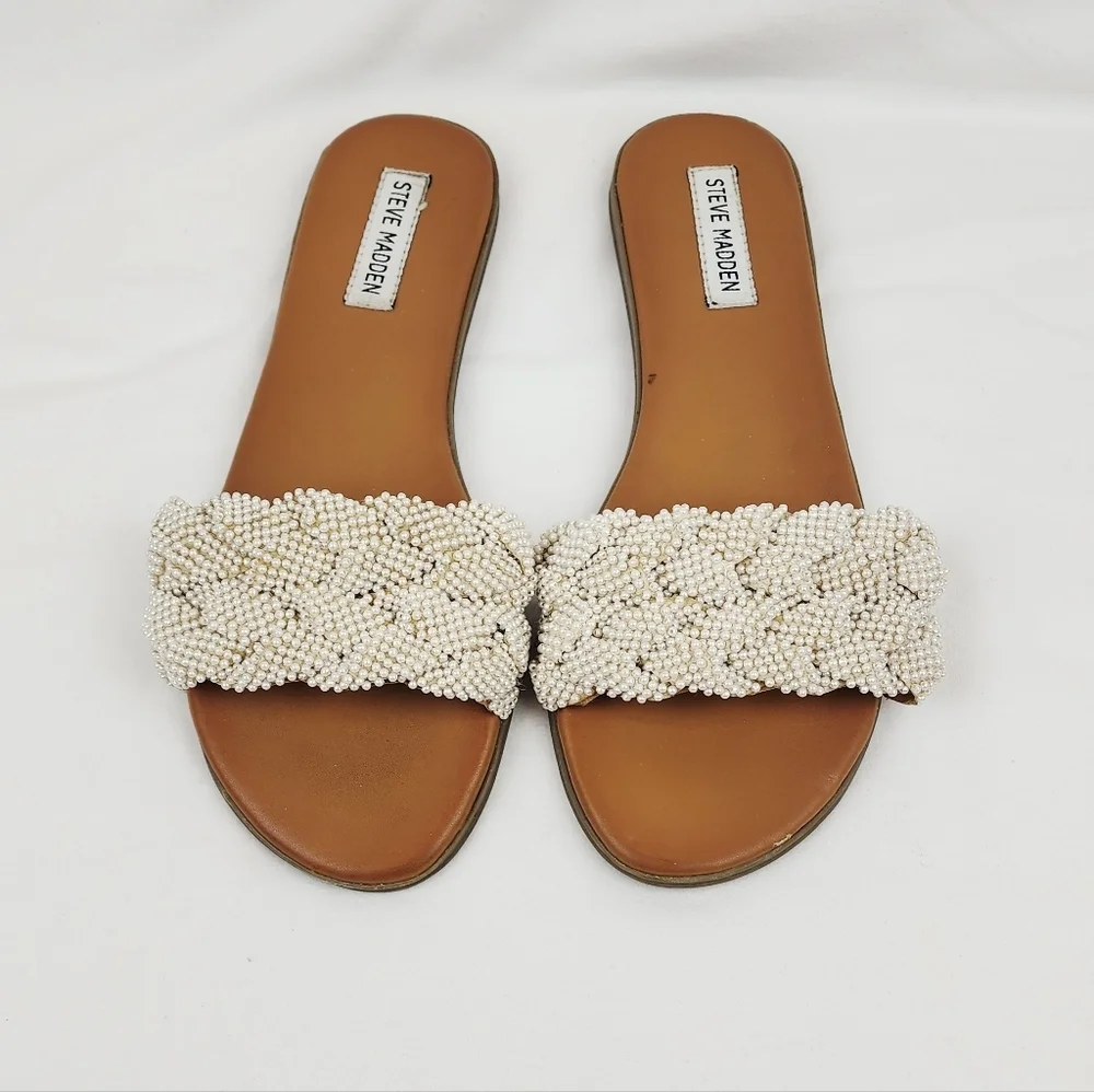 Steve Madden Phraya Beaded Slide Sandals